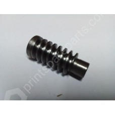 Feed drum torsion adjustment worm wheel