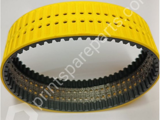 Toothed flat belt
