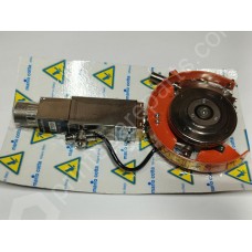 Pneumatic disk blade holder